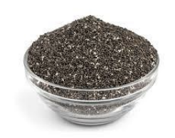 Chia seeds in a bowl.